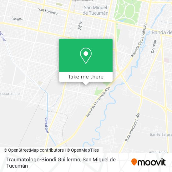 Mapa de Traumatologo-Biondi Guillermo