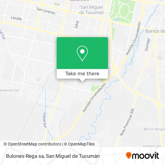 Bulones-Rega sa map