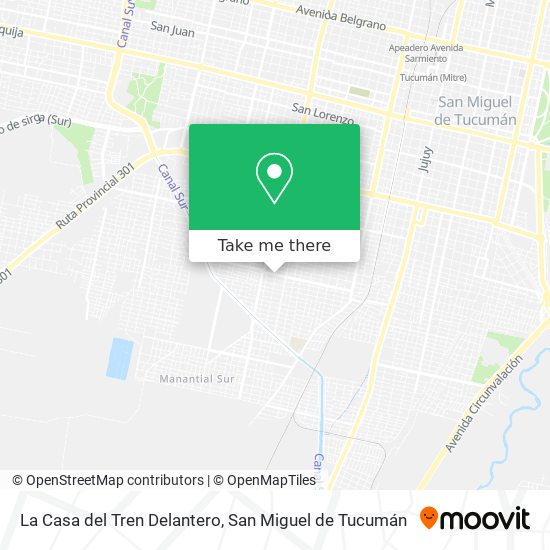 La Casa del Tren Delantero map