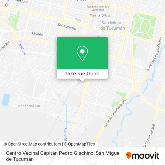 Mapa de Centro Vecinal Capitán Pedro Giachino