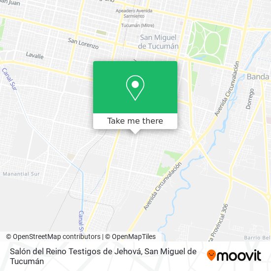 Salón del Reino Testigos de Jehová map