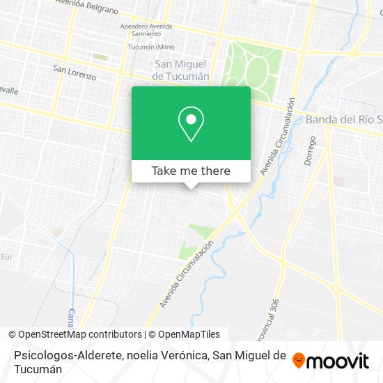 Psicologos-Alderete, noelia Verónica map