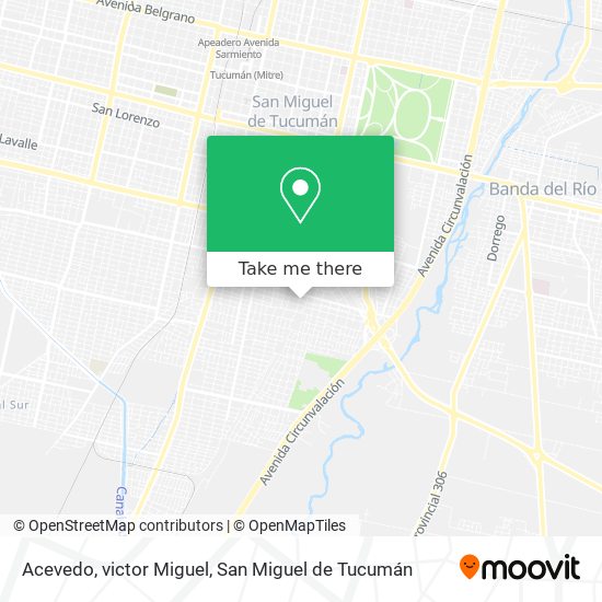 Acevedo, victor Miguel map