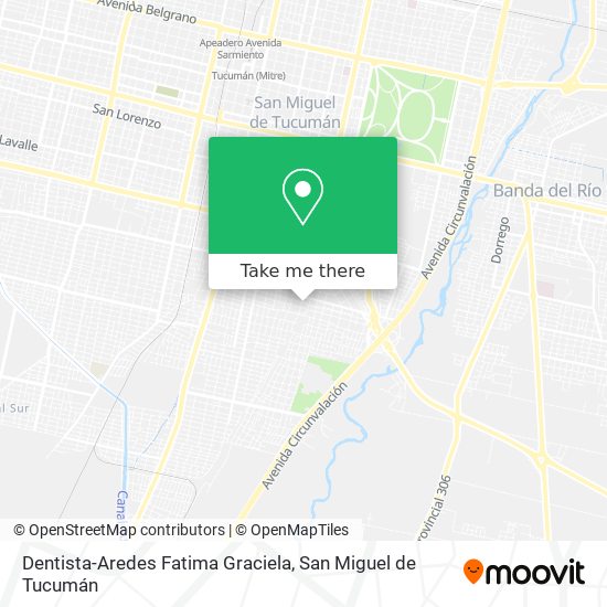 Dentista-Aredes Fatima Graciela map