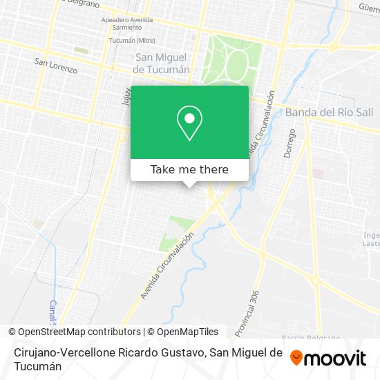 Cirujano-Vercellone Ricardo Gustavo map