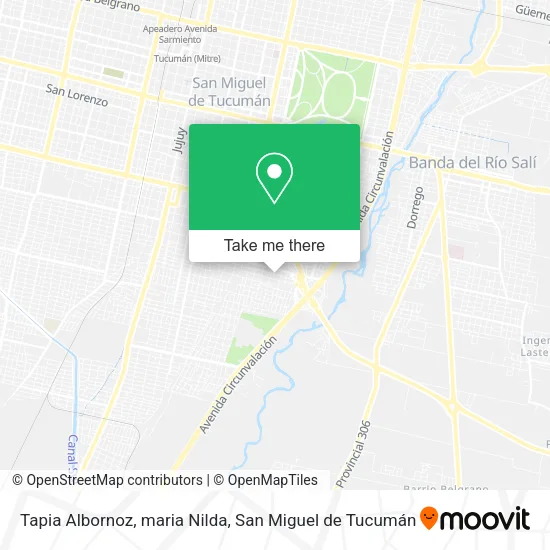 Tapia Albornoz, maria Nilda map