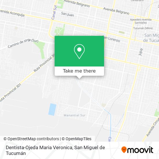 Dentista-Ojeda Maria Veronica map