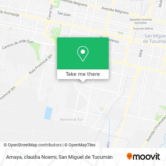 Amaya, claudia Noemi map