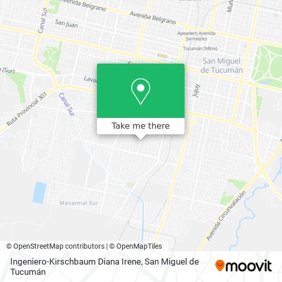 Ingeniero-Kirschbaum Diana Irene map