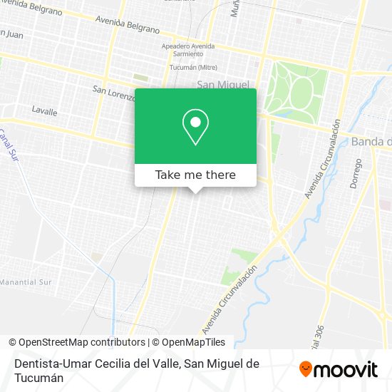 Mapa de Dentista-Umar Cecilia del Valle