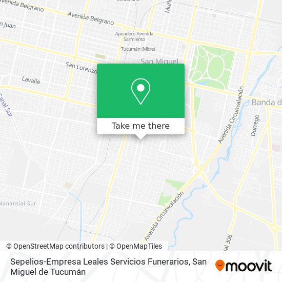Mapa de Sepelios-Empresa Leales Servicios Funerarios