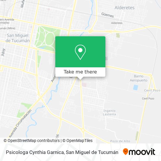 Psicologa Cynthia Garnica map