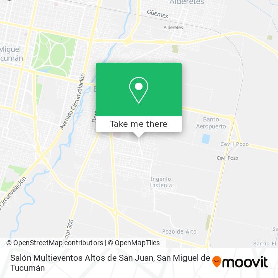 Mapa de Salón Multieventos Altos de San Juan