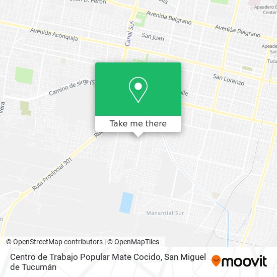 Centro de Trabajo Popular Mate Cocido map