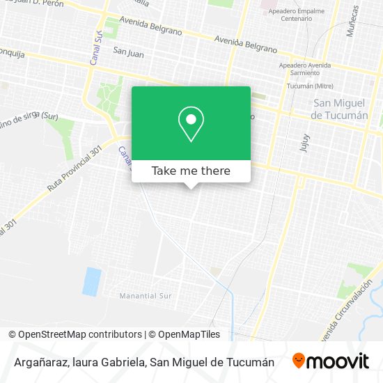 Argañaraz, laura Gabriela map
