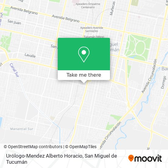 Urólogo-Mendez Alberto Horacio map