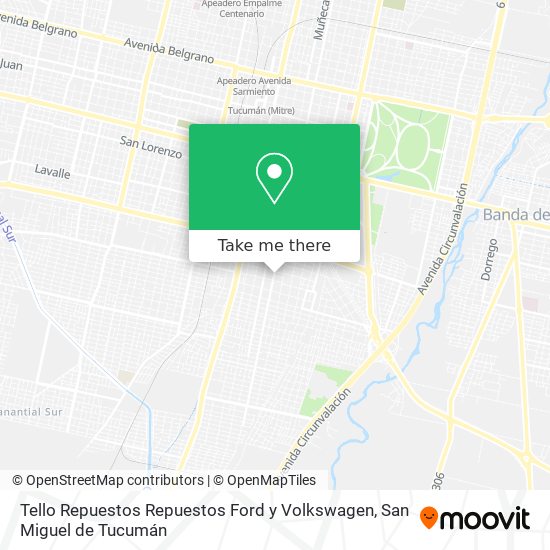 Tello Repuestos Repuestos Ford y Volkswagen map