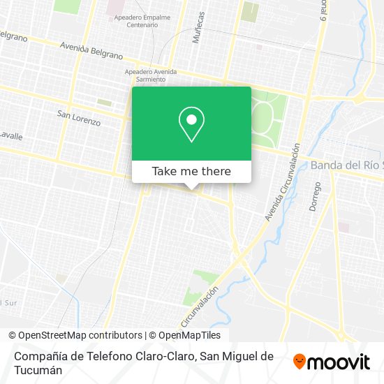 Compañía de Telefono Claro-Claro map