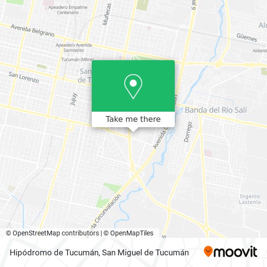 Mapa de Hipódromo de Tucumán