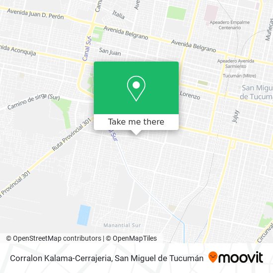 Corralon Kalama-Cerrajeria map
