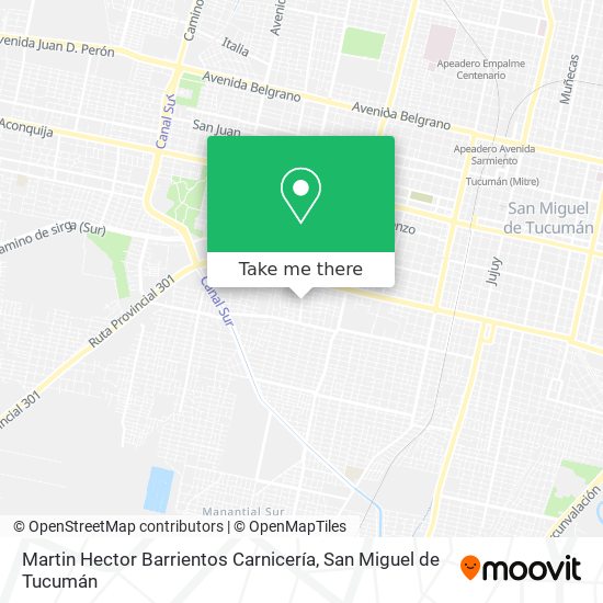 Mapa de Martin Hector Barrientos Carnicería