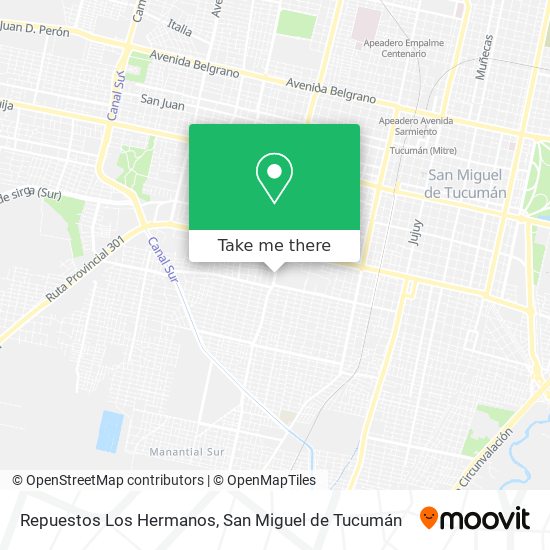 Repuestos Los Hermanos map