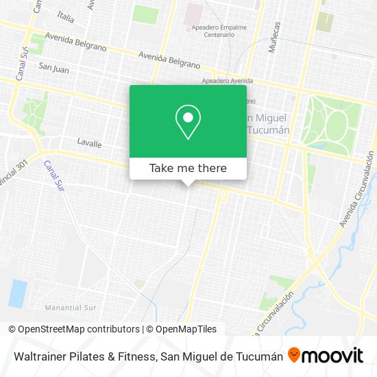 Waltrainer Pilates & Fitness map