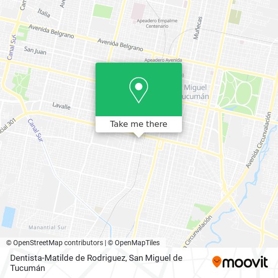 Dentista-Matilde de Rodriguez map