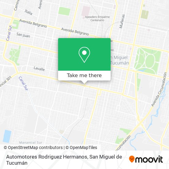 Automotores Rodriguez Hermanos map