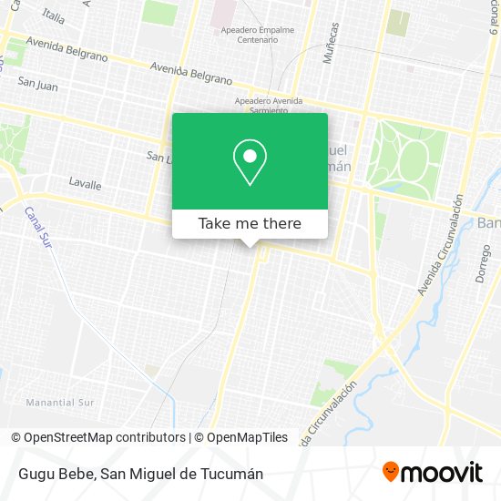 Gugu Bebe map