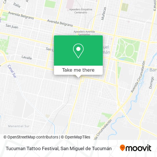 Tucuman Tattoo Festival map