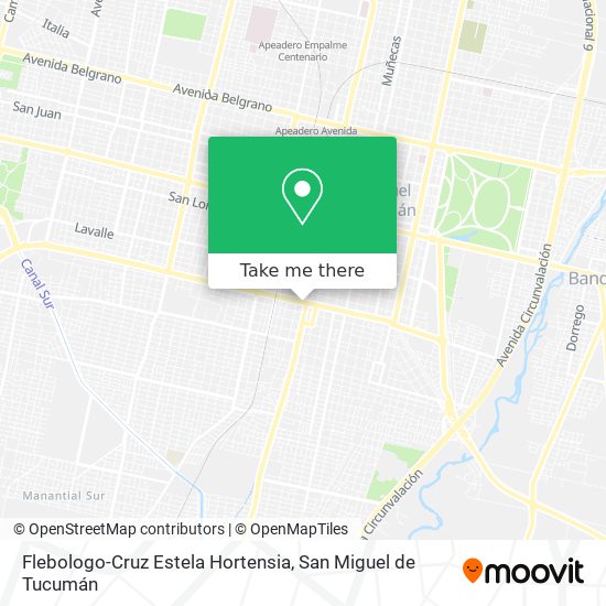 Flebologo-Cruz Estela Hortensia map