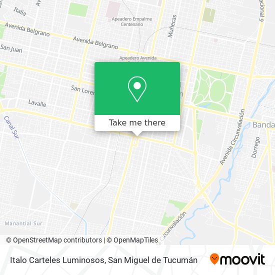Mapa de Italo Carteles Luminosos