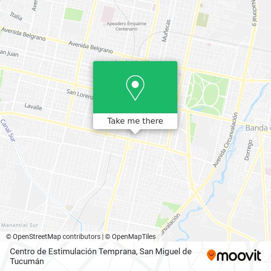 Mapa de Centro de Estimulación Temprana