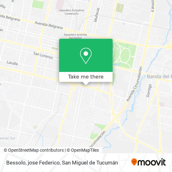 Bessolo, jose Federico map