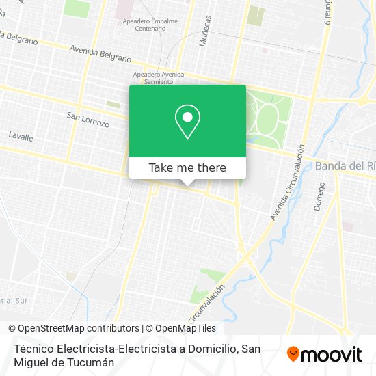 Técnico Electricista-Electricista a Domicilio map