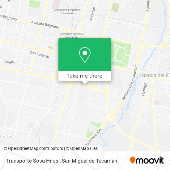 Transporte Sosa Hnos. map