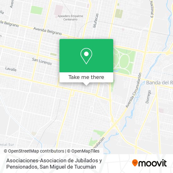 Asociaciones-Asociacion de Jubilados y Pensionados map