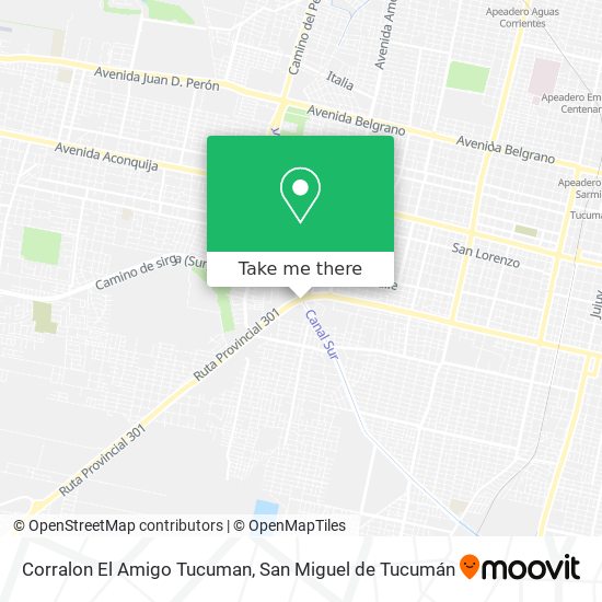 Mapa de Corralon El Amigo Tucuman