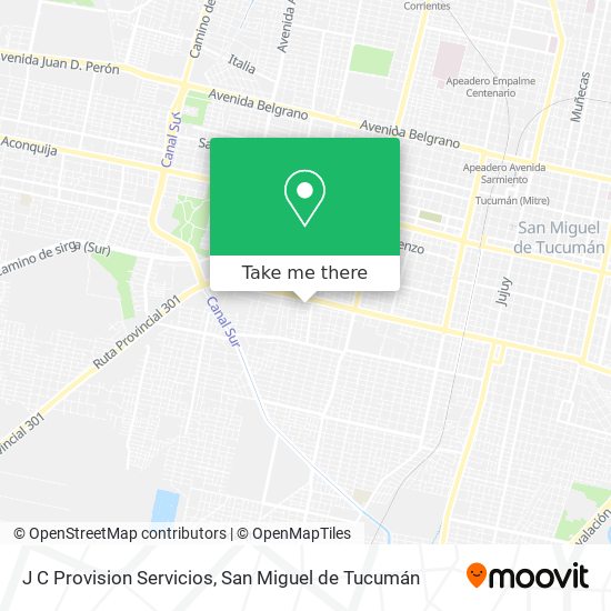 Mapa de J C Provision Servicios