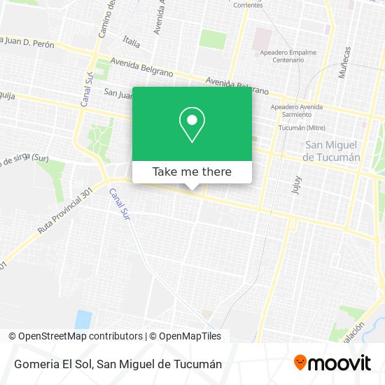 Gomeria El Sol map