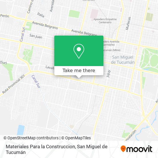 Mapa de Materiales Para la Construccion