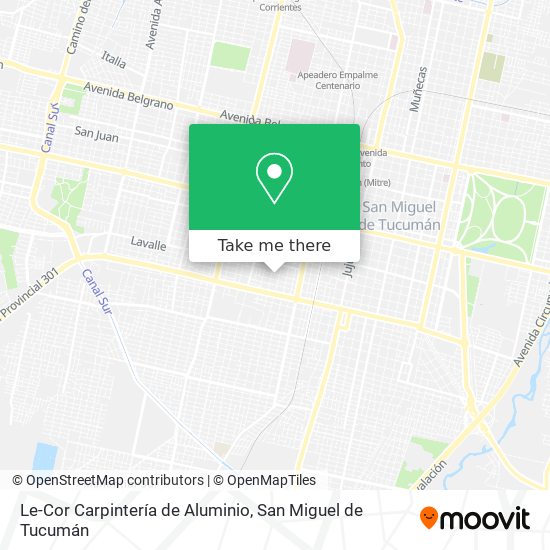 Le-Cor Carpintería de Aluminio map