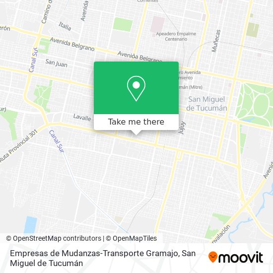 Empresas de Mudanzas-Transporte Gramajo map