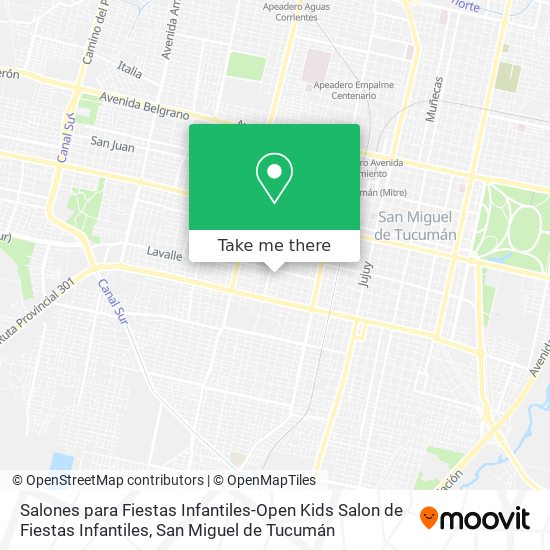 Salones para Fiestas Infantiles-Open Kids Salon de Fiestas Infantiles map