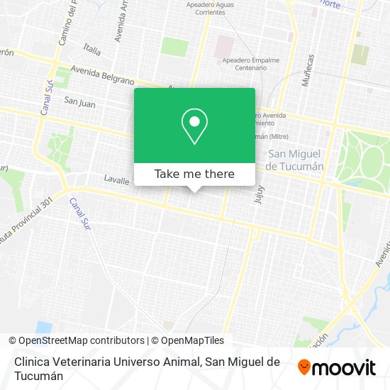 Clinica Veterinaria Universo Animal map