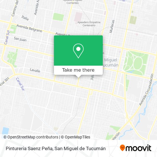 Pintureria Saenz Peña map