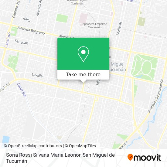 Soria Rossi Silvana Maria Leonor map