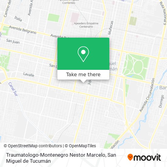 Traumatologo-Montenegro Nestor Marcelo map