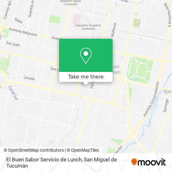 El Buen Sabor Servicio de Lunch map